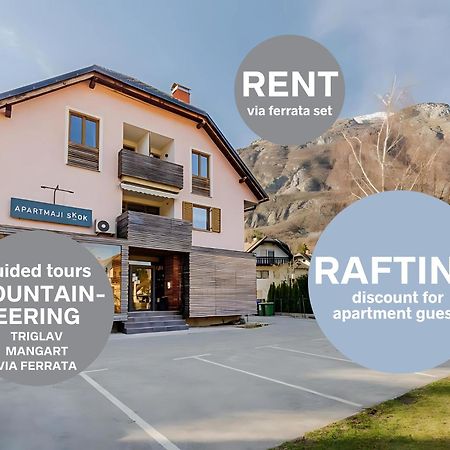 Apartments Skok With Rafting And Free Parking ボヴェツ エクステリア 写真